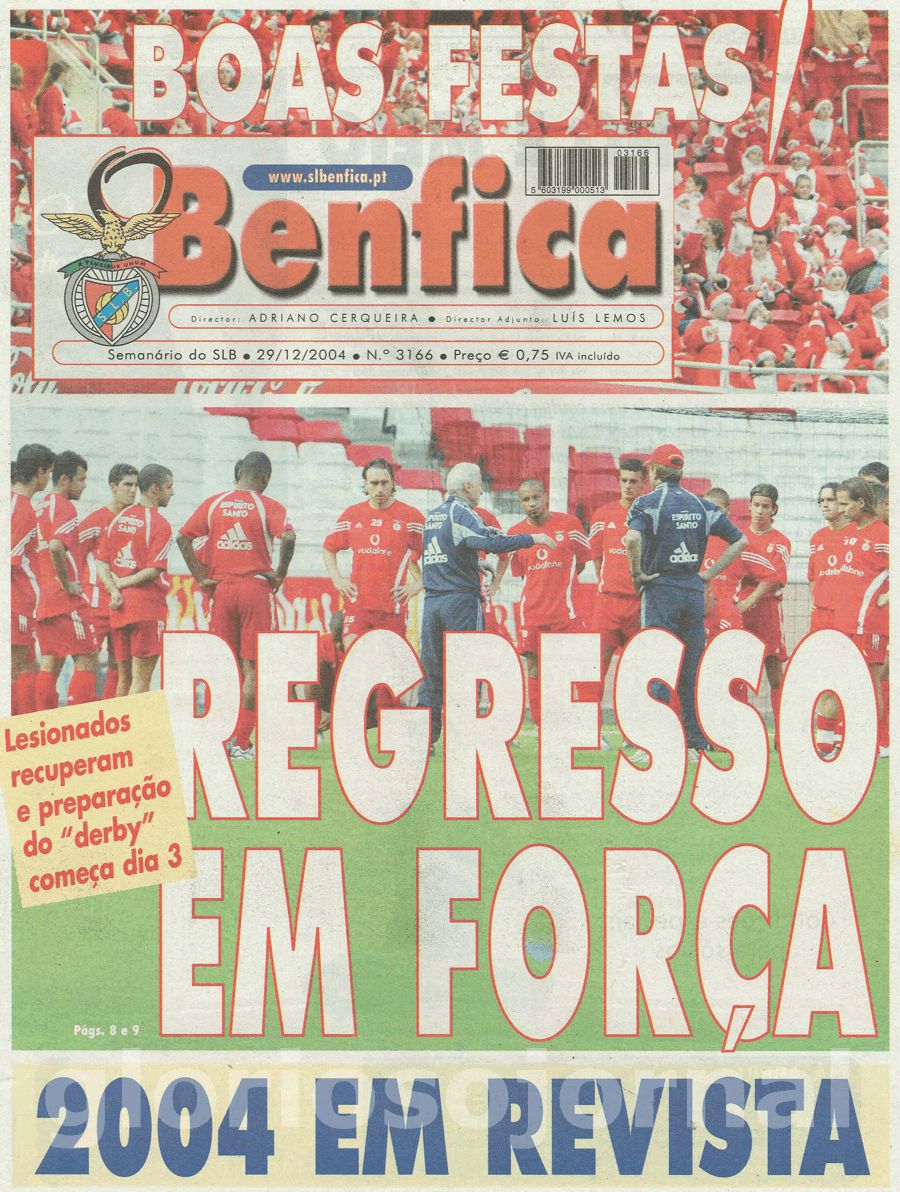 jornal o benfica 3166 2004-12-29